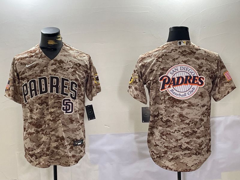 Men San Diego Padres Blank Camo Fashion 2024 Nike MLB Jersey style 10->san diego padres->MLB Jersey